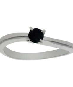 SORTIJA ORO BLANCO 18KL ZAFIRO FINO