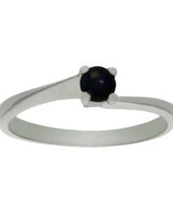SORTIJA ORO BLANCO 18KL ZAFIRO FINO