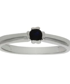 SORTIJA ORO BLANCO 18KL ZAFIRO FINO