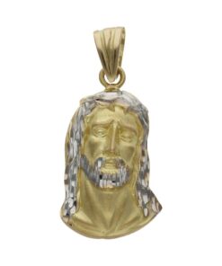 CABEZA ORO 18KL CRISTO BICOLOR - 16x27MM