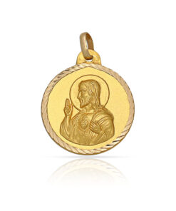 MEDALLA ORO 18KL SAGRADO CORAZON - 18MM