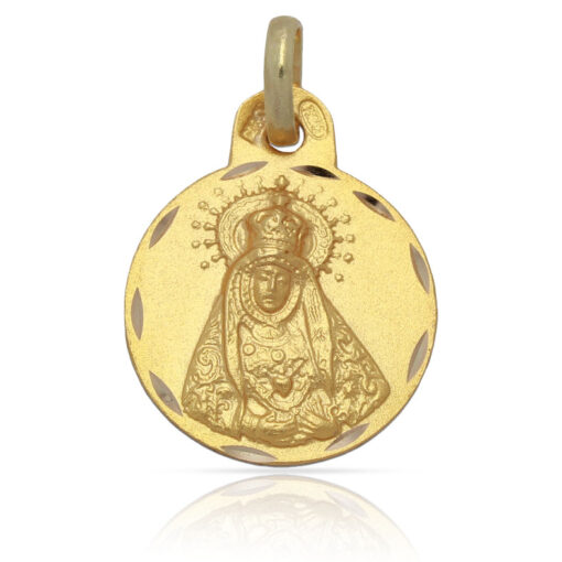 MEDALLA VIRGEN DE LOS DOLORES ORO 18KL - 17 MM