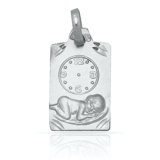 MEDALLA PLATA 925MM RELOJ - 11x16MM