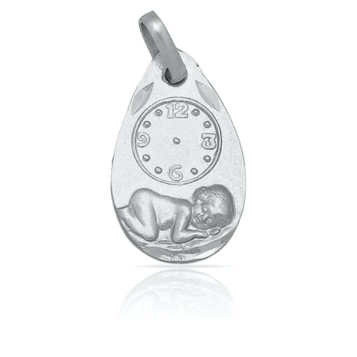 MEDALLA PLATA 925MM RELOJ - 11x18MM