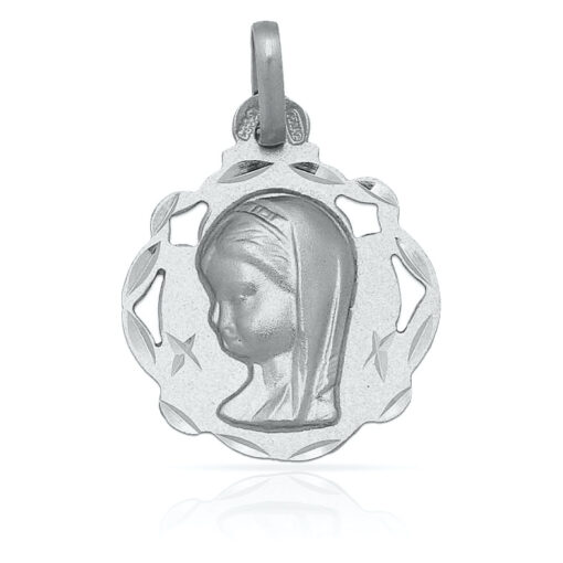 MEDALLA PLATA 925MM VIRGEN NIÑA - 17x20MM