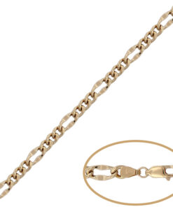 PULSERA ORO 18KL HUECA 3x1 - 5MM