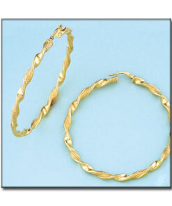 AROS ORO 18KL ONDULADOS - 55MM