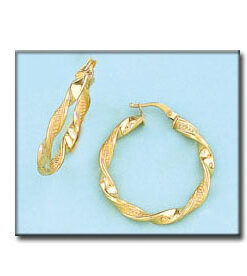 AROS ORO 18KL ONDULADOS - 25MM