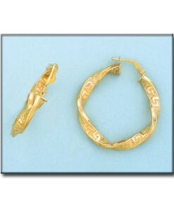 AROS ORO 18KL GRECA - 24MM
