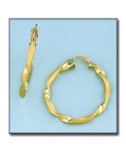 AROS ORO 18KL ONDULADOS - 30MM