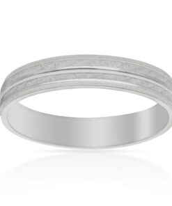ALIANZA ORO BLANCO 18KL - 4MM