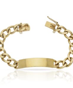 PULSERA ORO 18KL FUNDIDA PLACA