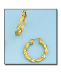 AROS ORO 18KL ONDULADOS - 21MM