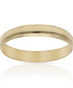 ALIANZA ORO 18KL LISA MEDIA CAÑA - 3.50MM