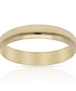 ALIANZA ORO 18KL LISA MEDIA CAÑA - 4MM