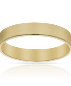ALIANZA ORO 18KL CANTO DIAMANTADO - 4MM