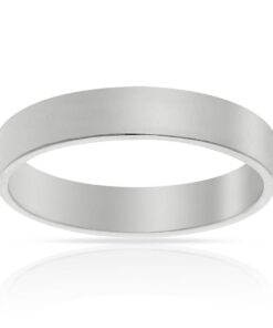 ALIANZA ORO BLANCO 18KL - 4MM