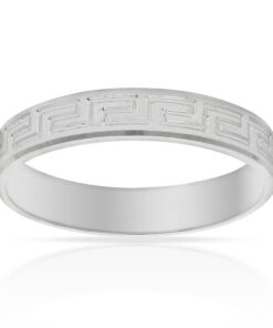 ALIANZA ORO BLANCO 18KL -  4MM
