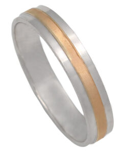 ALIANZA ORO ROSA - ORO BLANCO 18 KL - 4MM