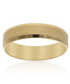 ALIANZA ORO 18KL MATE-BRILLO - 5MM
