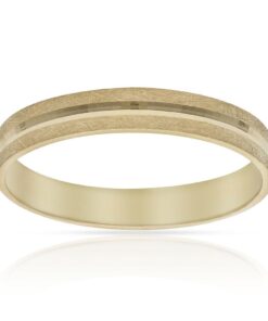 ALIANZA ORO 18KL MATE-BRILLO - 3.50MM