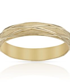 ALIANZA ORO 18KL TALLADA - 4MM