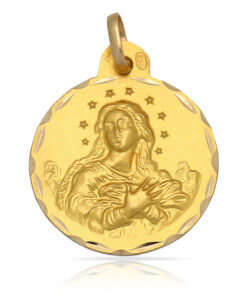 MEDALLA ORO 18KL V. DE LA PURISIMA - 21MM