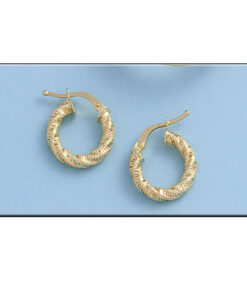 AROS ORO 18KL RIZADOS - 10MM