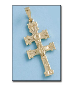CRUZ ORO 18KL DE CARAVACA - 17X35MM
