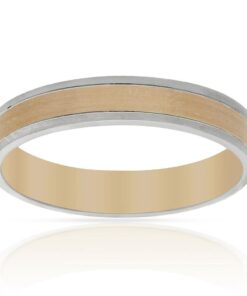 ALIANZA ORO ROSA - ORO BLANCO 18KL - 4MM