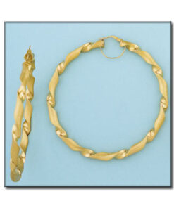 AROS ORO 18KL ONDULADOS - 60MM