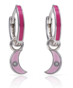 AROS PLATA 925MM LUNA + ESMALTE - 8MM