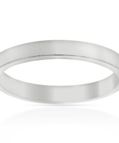 ALIANZA PLATA 925MM CANTO RECTO - 3MM