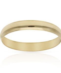 ALIANZA ORO 18KL LISA MEDIA CAÑA - 3MM