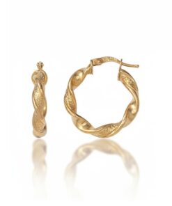 AROS ORO 18KL ONDULADOS - 18MM