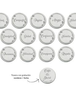 ARRAS PERSONALIZADAS PALABRAS · PLATA DE LEY