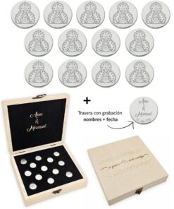 ARRAS PERSONALIZADAS V. DE LA CABEZA · PLATA DE LEY + ESTUCHE MADERA