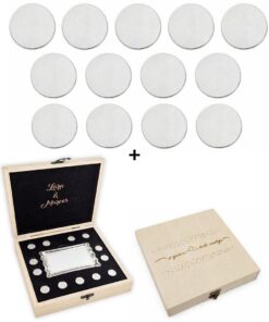 ARRAS PERSONALIZADAS DISEÑO EXCLUSIVO · PLATA DE LEY + ESTUCHE MADERA + BANDEJA